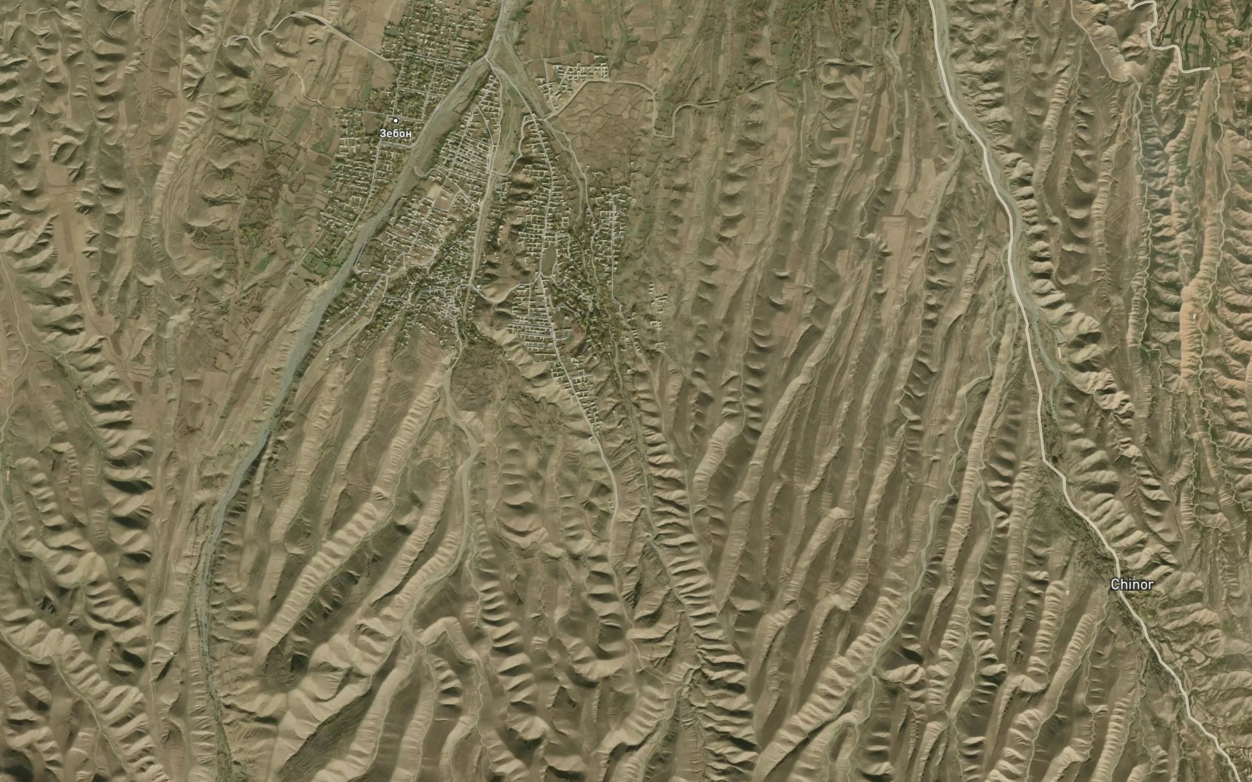 Satellite map of the Saur-Say