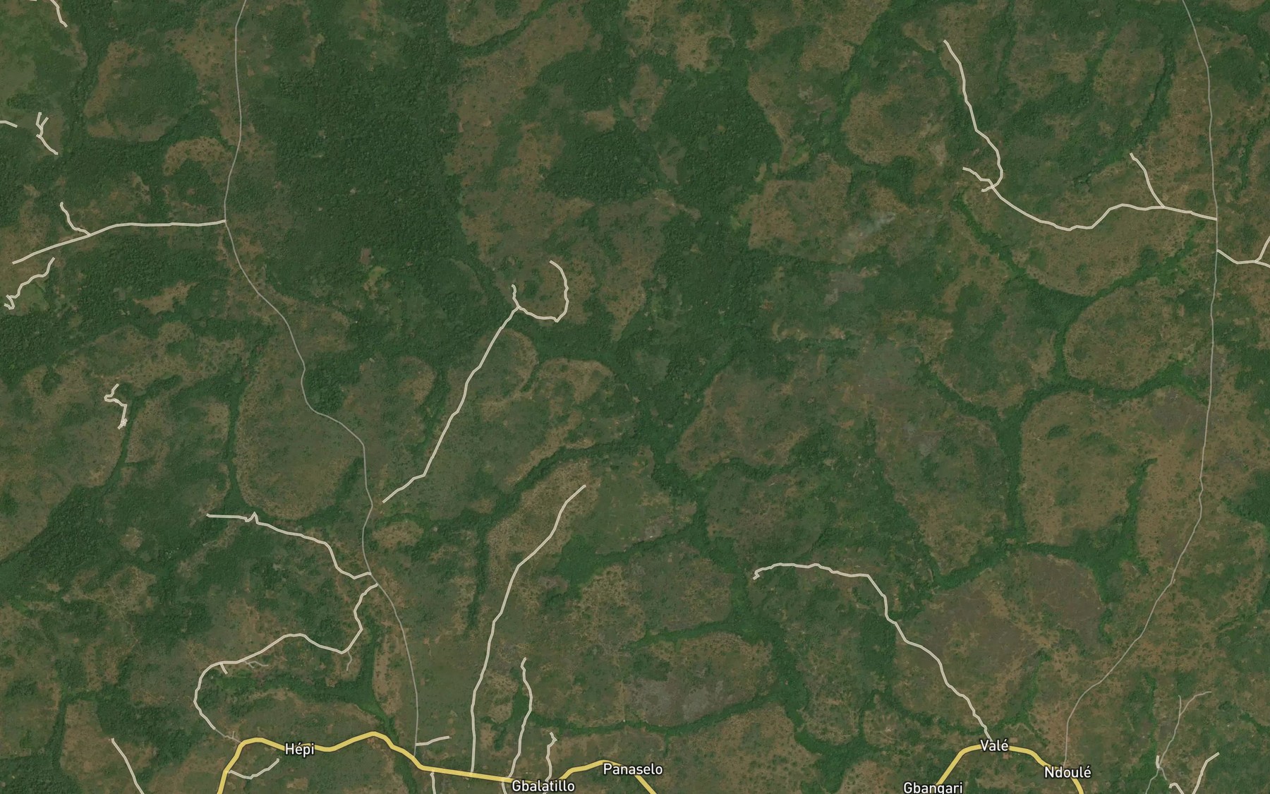 Satellite map of the Ndon