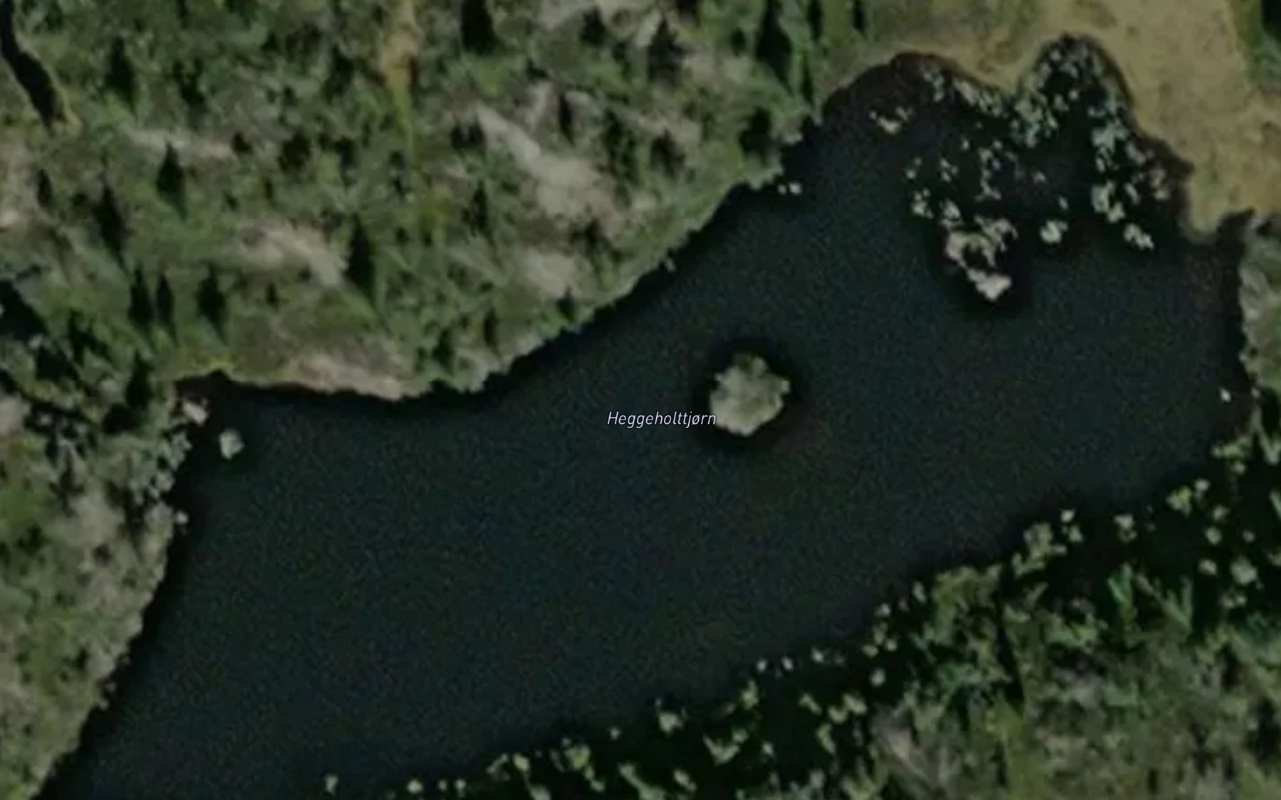 Satellite map of the Heggeholttjorn