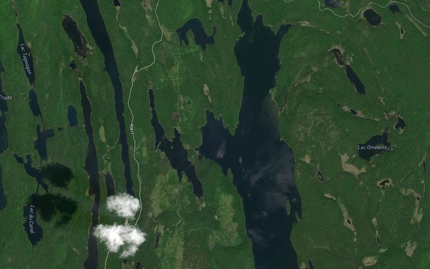 Satellite map of the Baie a Paul