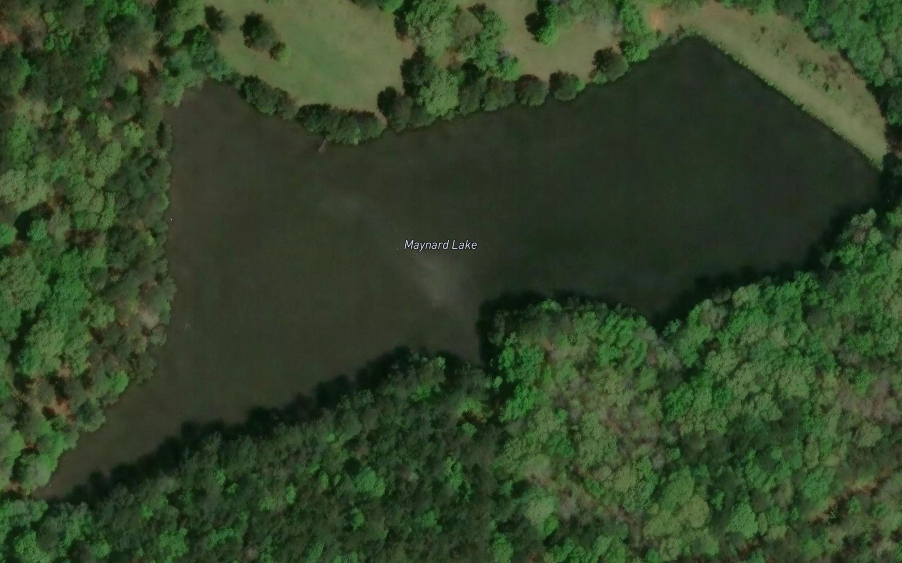 Satellite map of the Maynard Lake