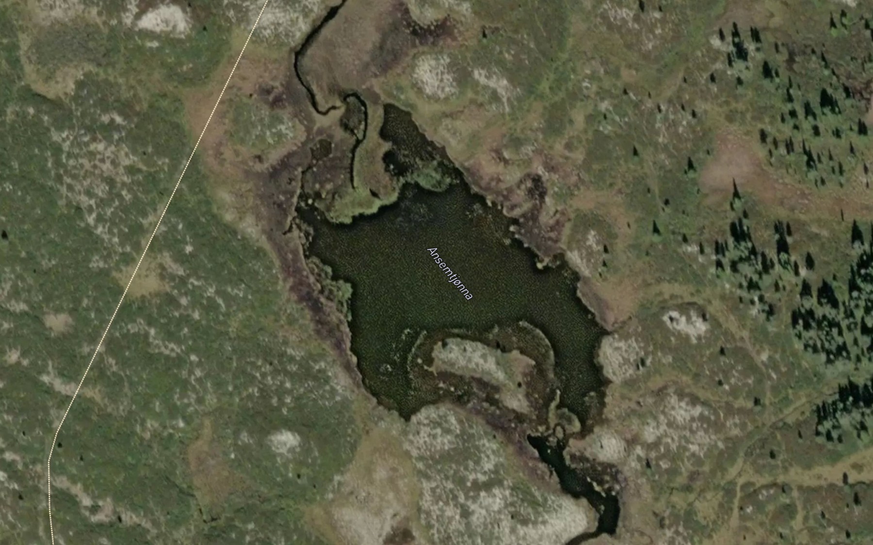 Satellite map of the Ansemtjonna