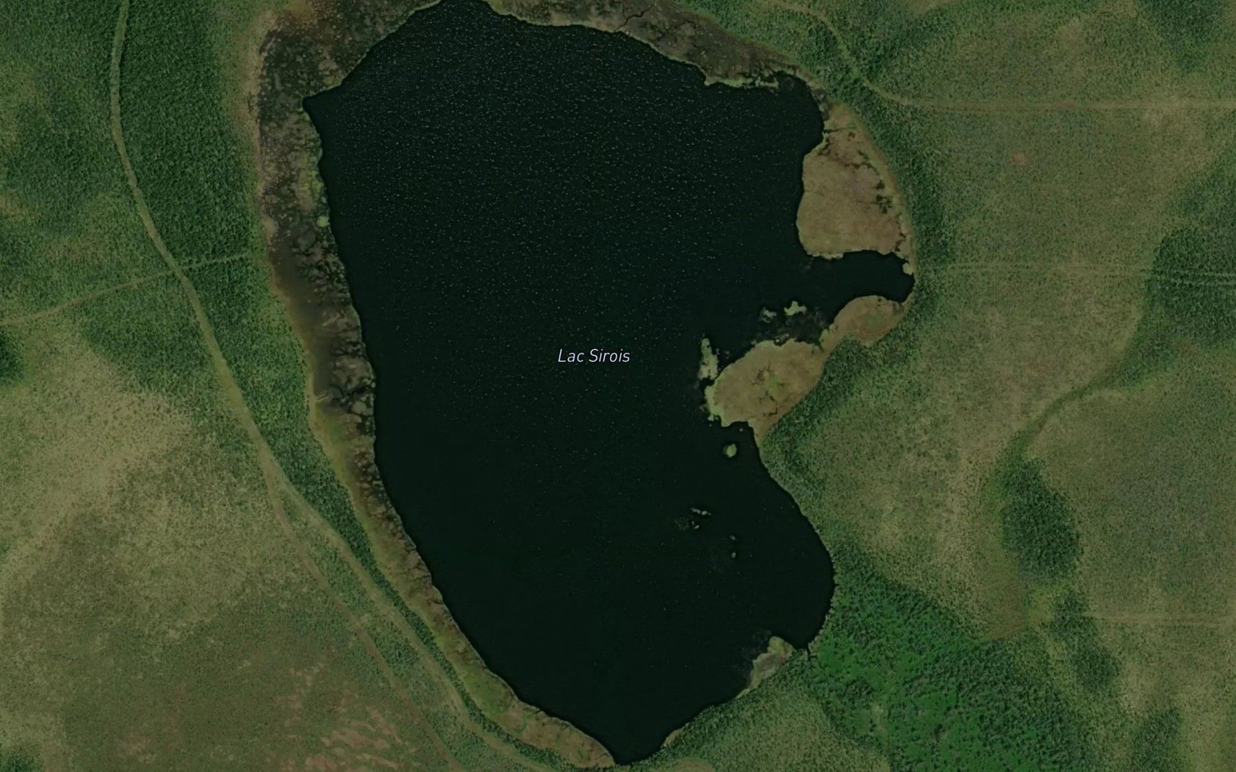 Satellite map of the Lac Sirois