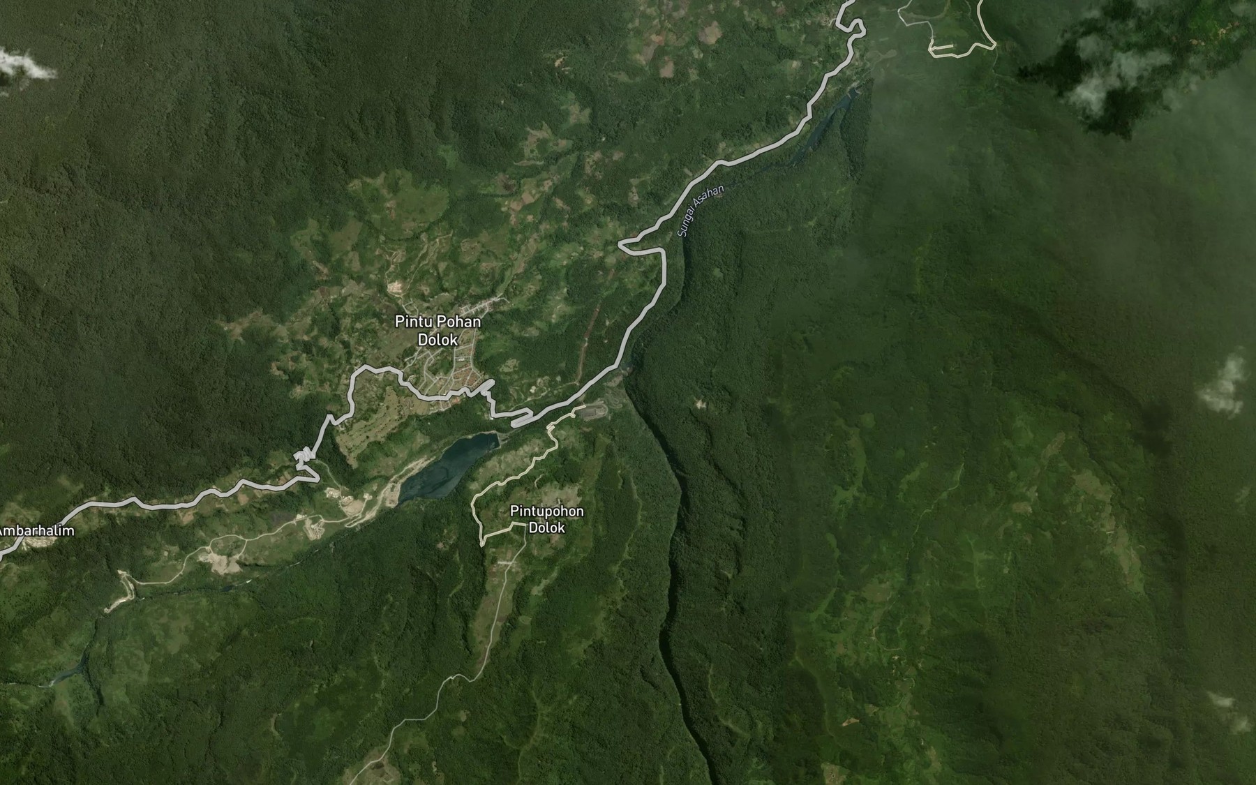 Satellite map of the Aek Gulangan
