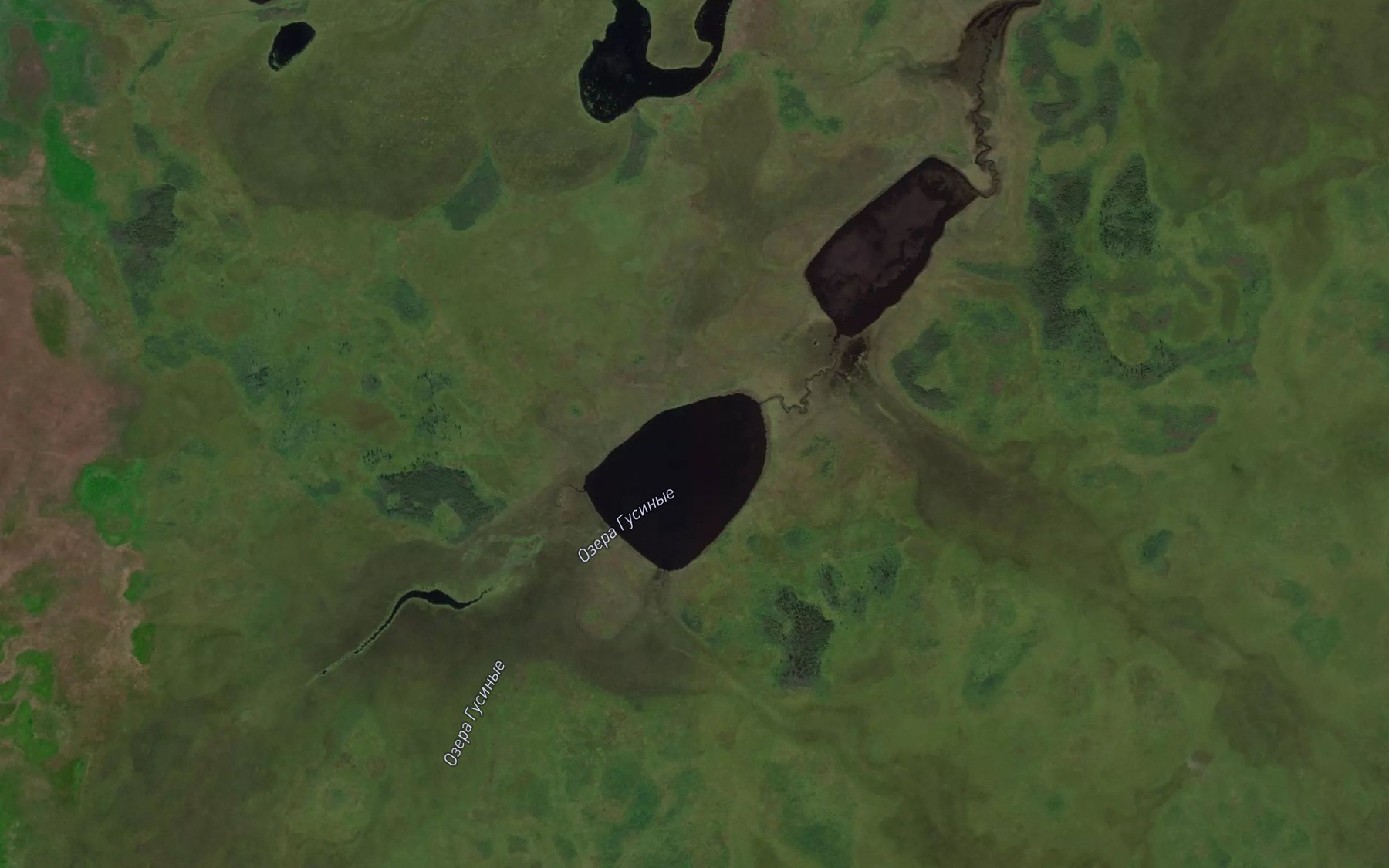 Satellite map of the Ozera Gusinyye