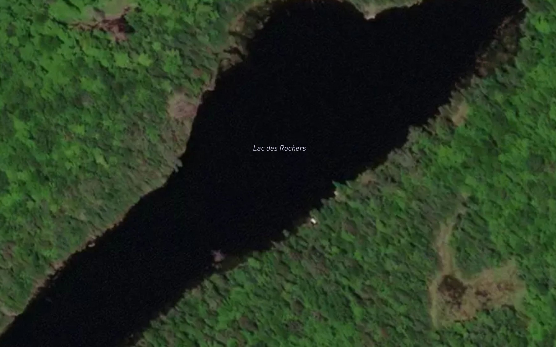 Satellite map of the Lac des Rochers