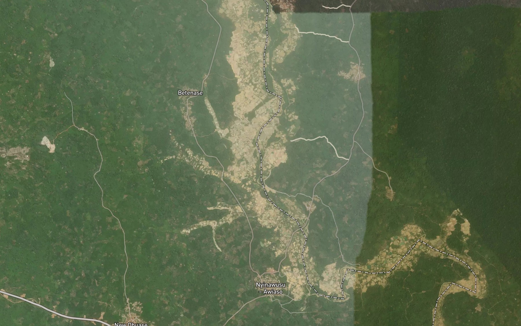 Satellite map of the Nunum