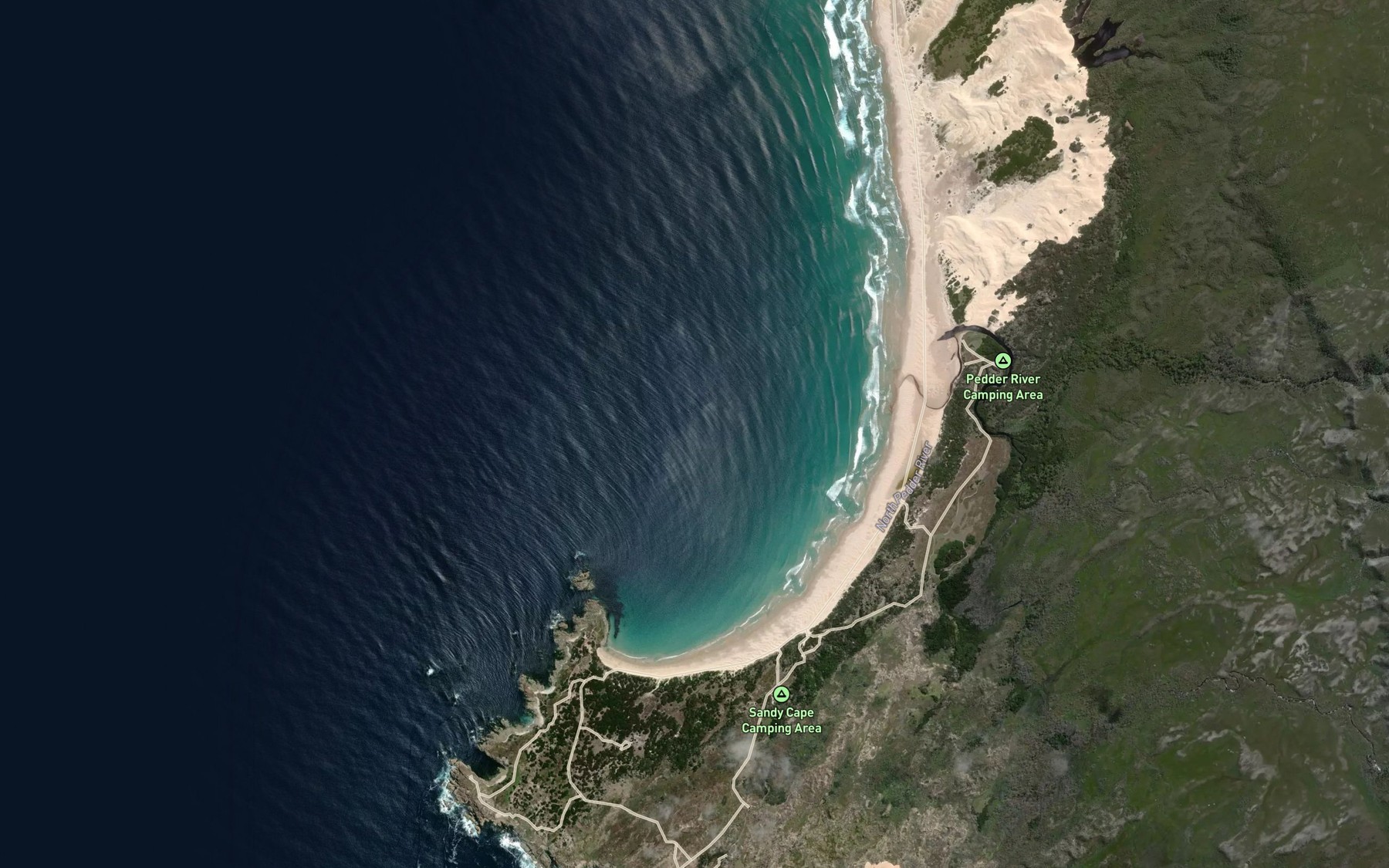 Satellite map of the Kenneth Bay