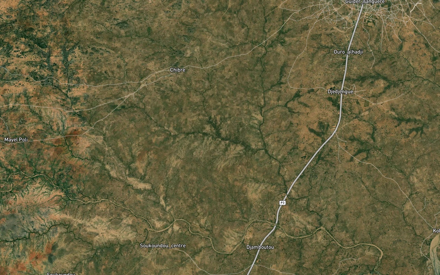 Satellite map of the Mayo Chibrel