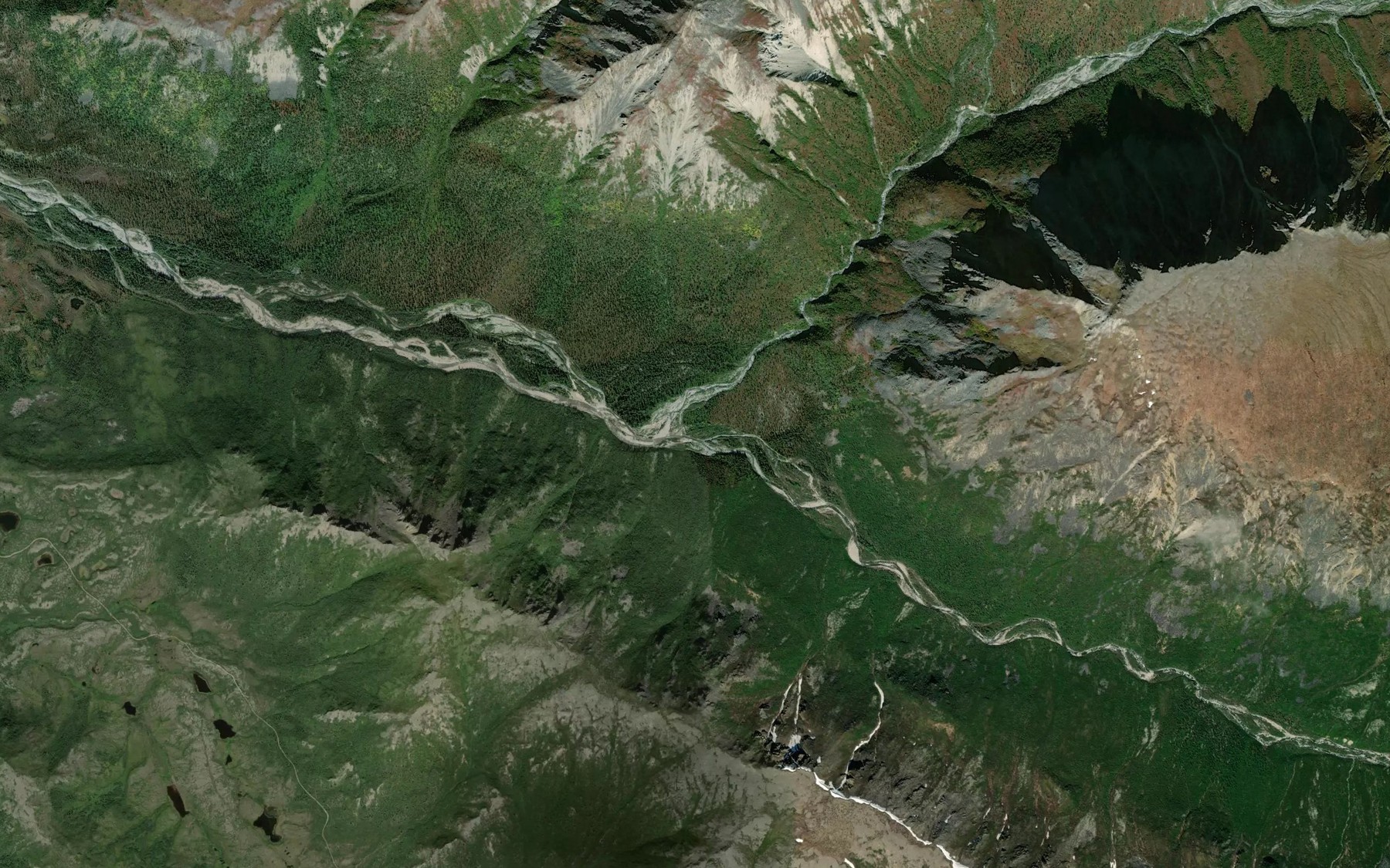 Satellite map of the MJ Creek