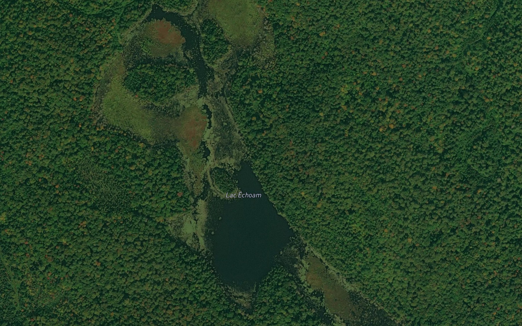 Satellite map of the Lac Echoam