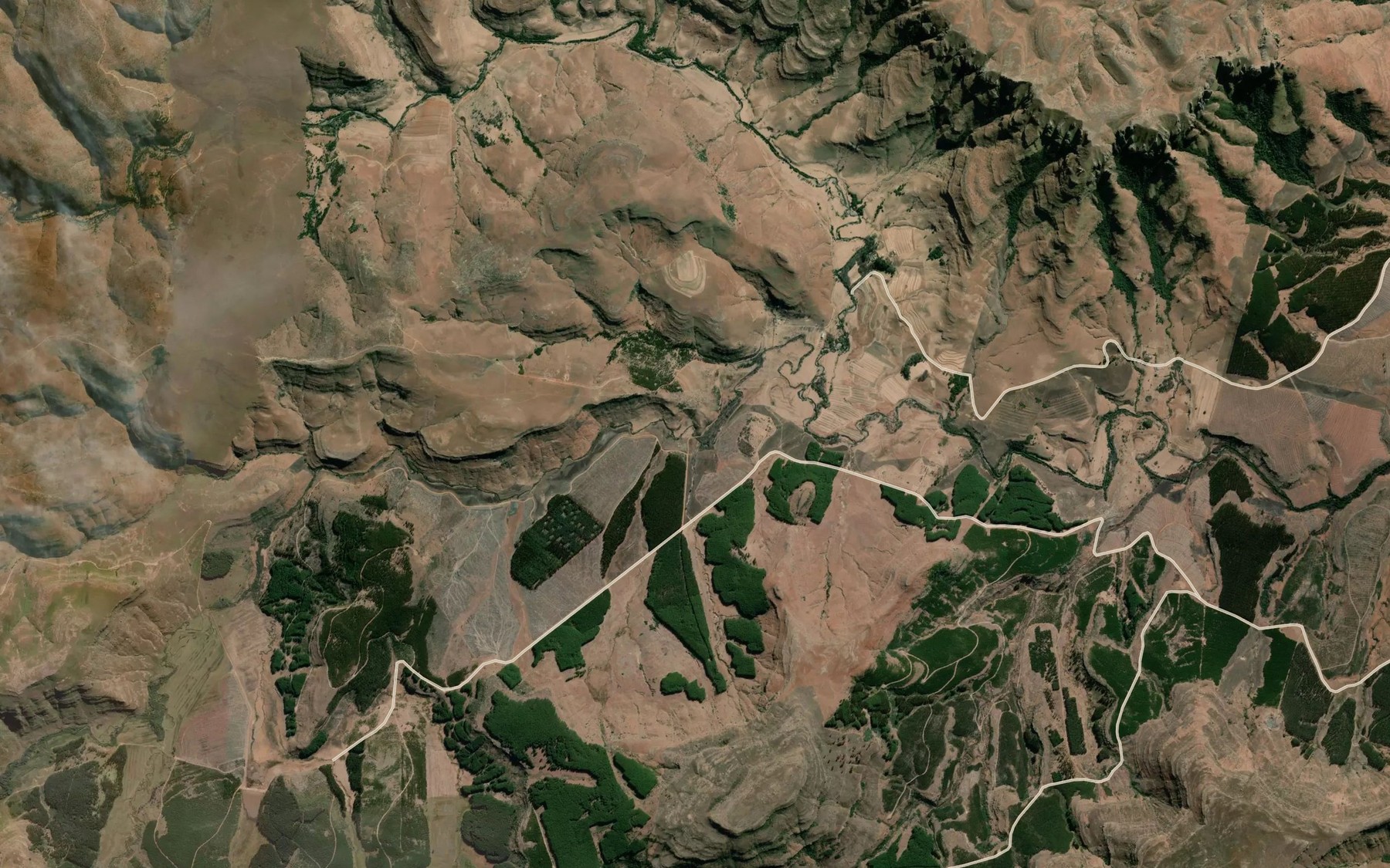Satellite map of the Klein-Mooirivier