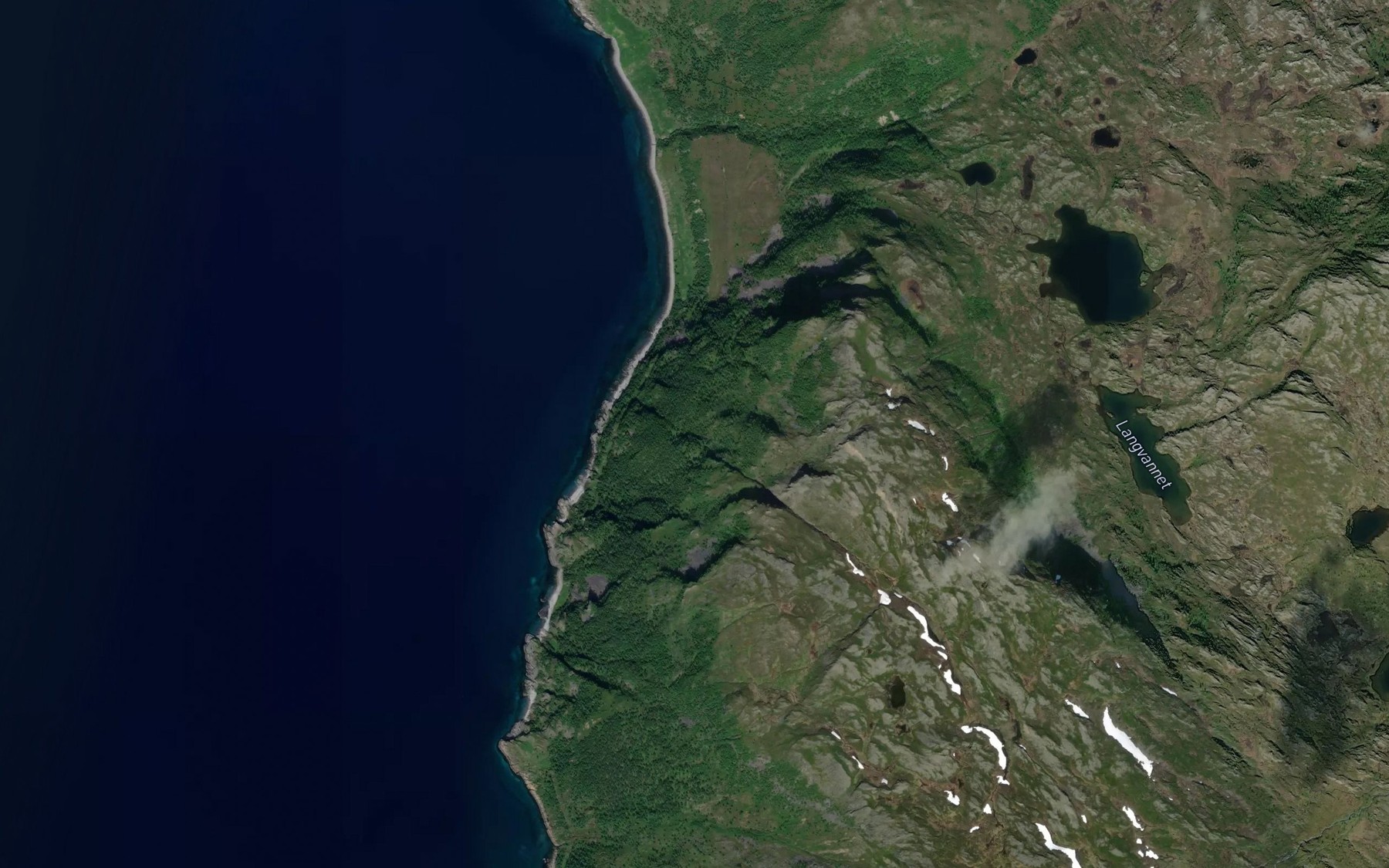 Satellite map of the Batelva