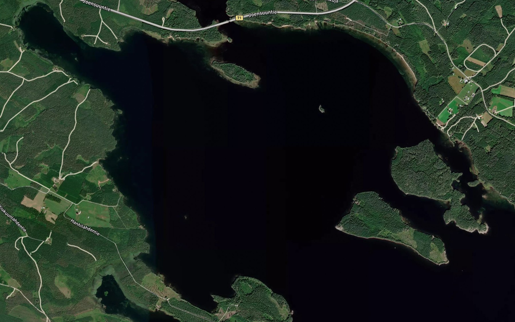 Satellite map of the Ruosteselka
