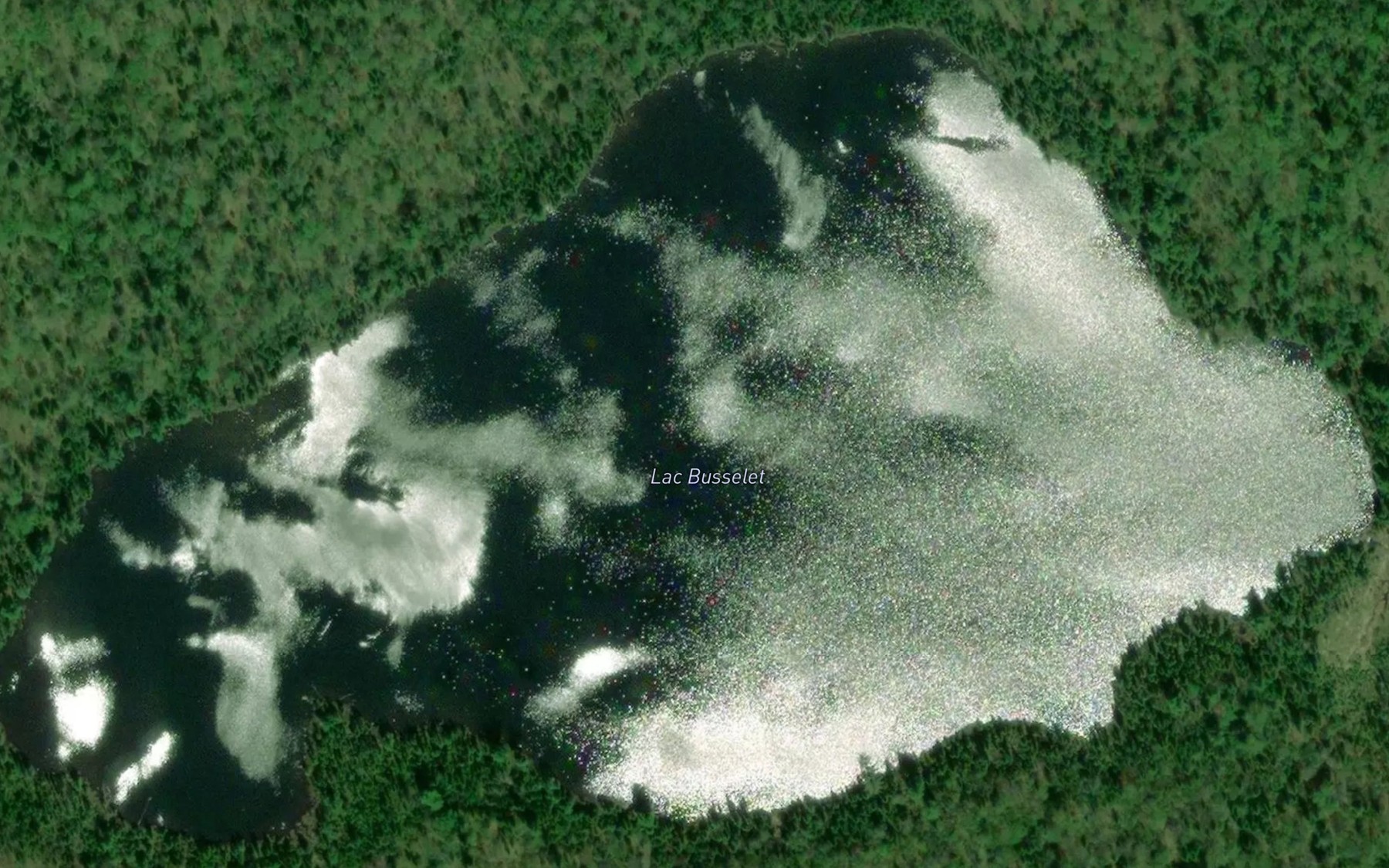 Satellite map of the Lac Busselet