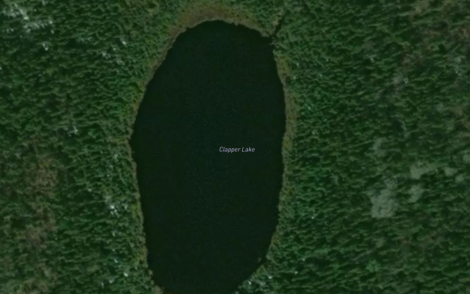 Satellite map of the Clapper Lake