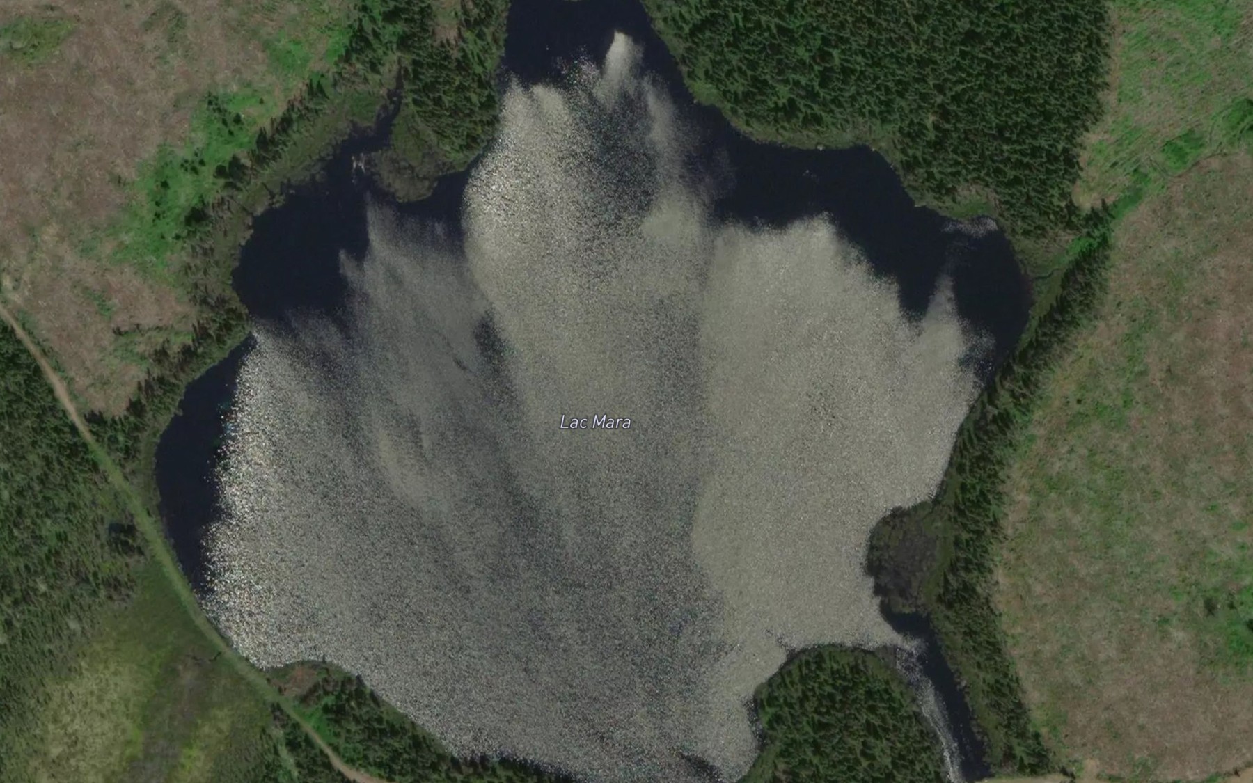 Satellite map of the Lac Mara