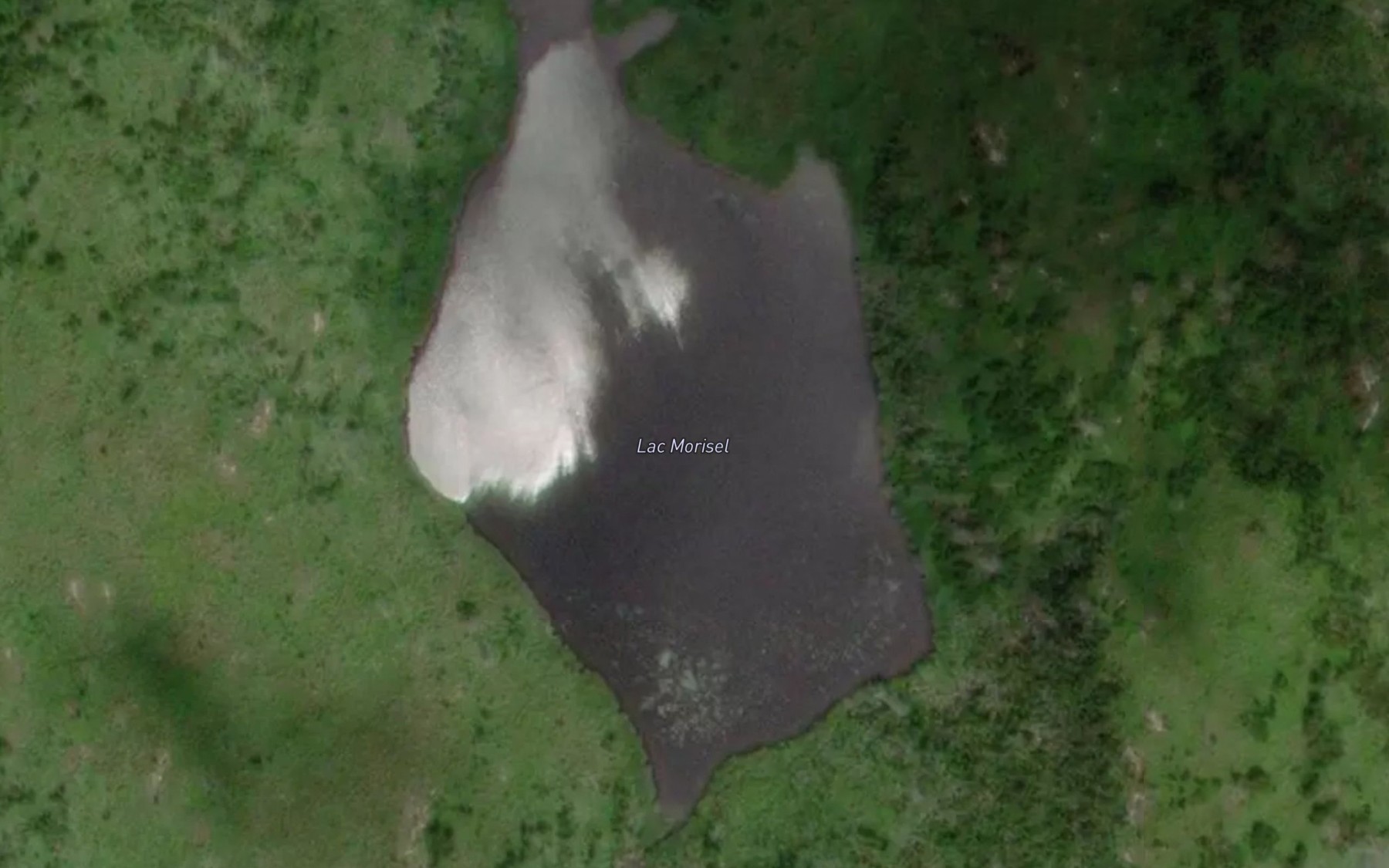 Satellite map of the Lac Morisel