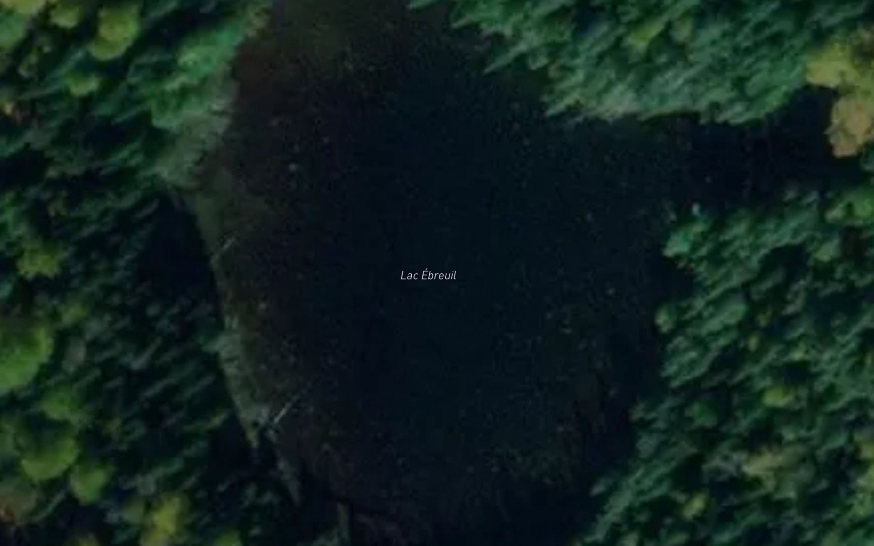Satellite map of the Lac Ebreuil