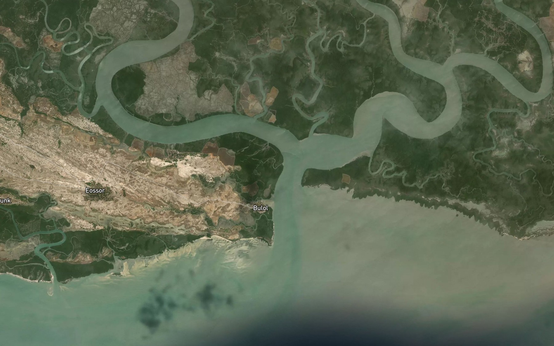 Satellite map of the Rio de Bolor