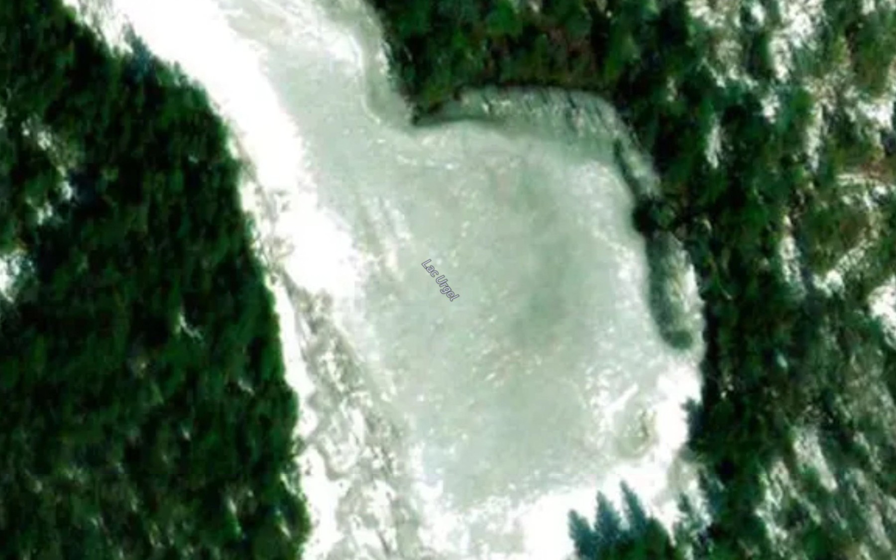Satellite map of the Lac Urgel