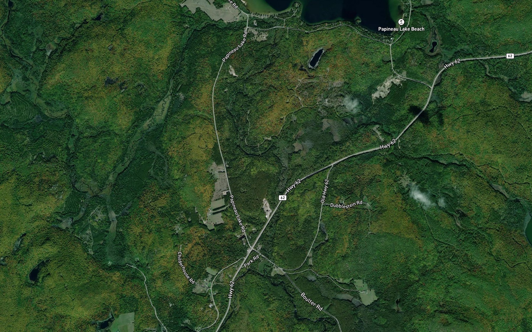 Satellite map of the Kitts Creek