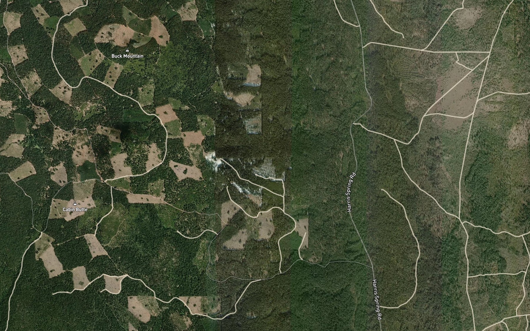 Satellite map of the Slagger Spring