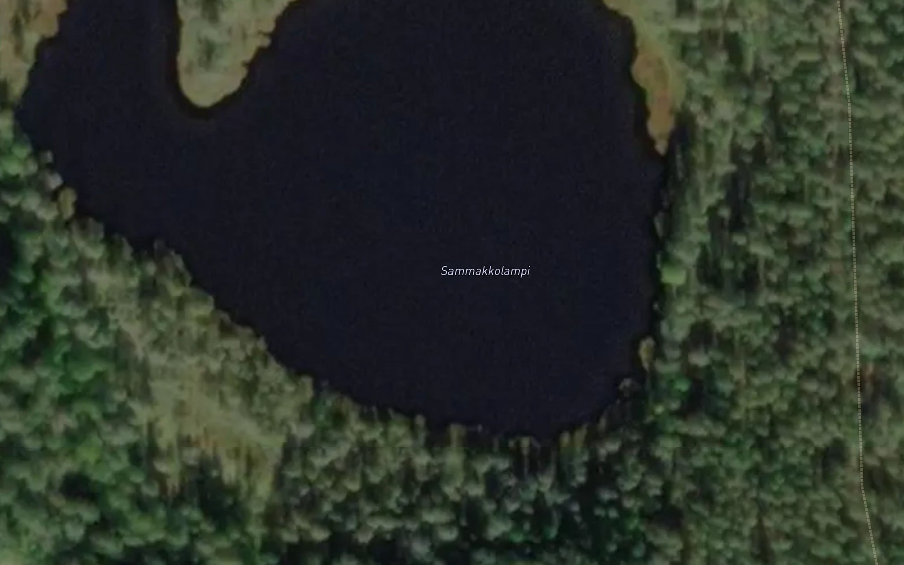 Satellite map of the Sammakkolampi
