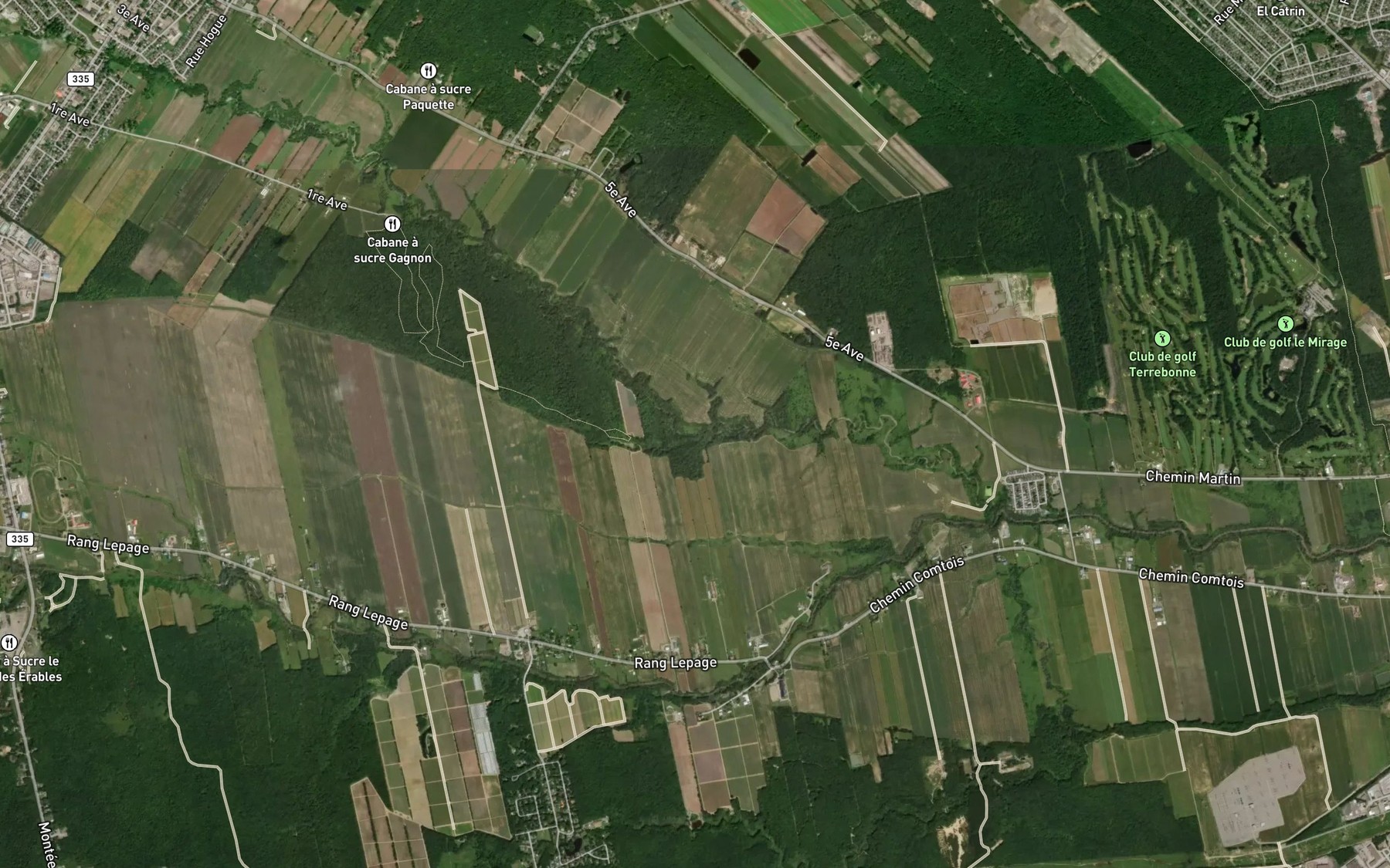 Satellite map of the Ruisseau du Coteau