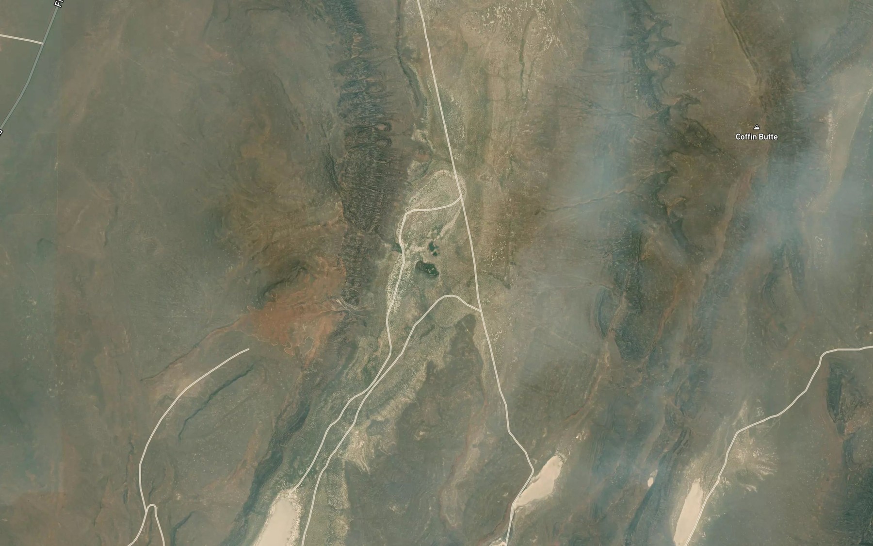 Satellite map of the Sulphur Springs