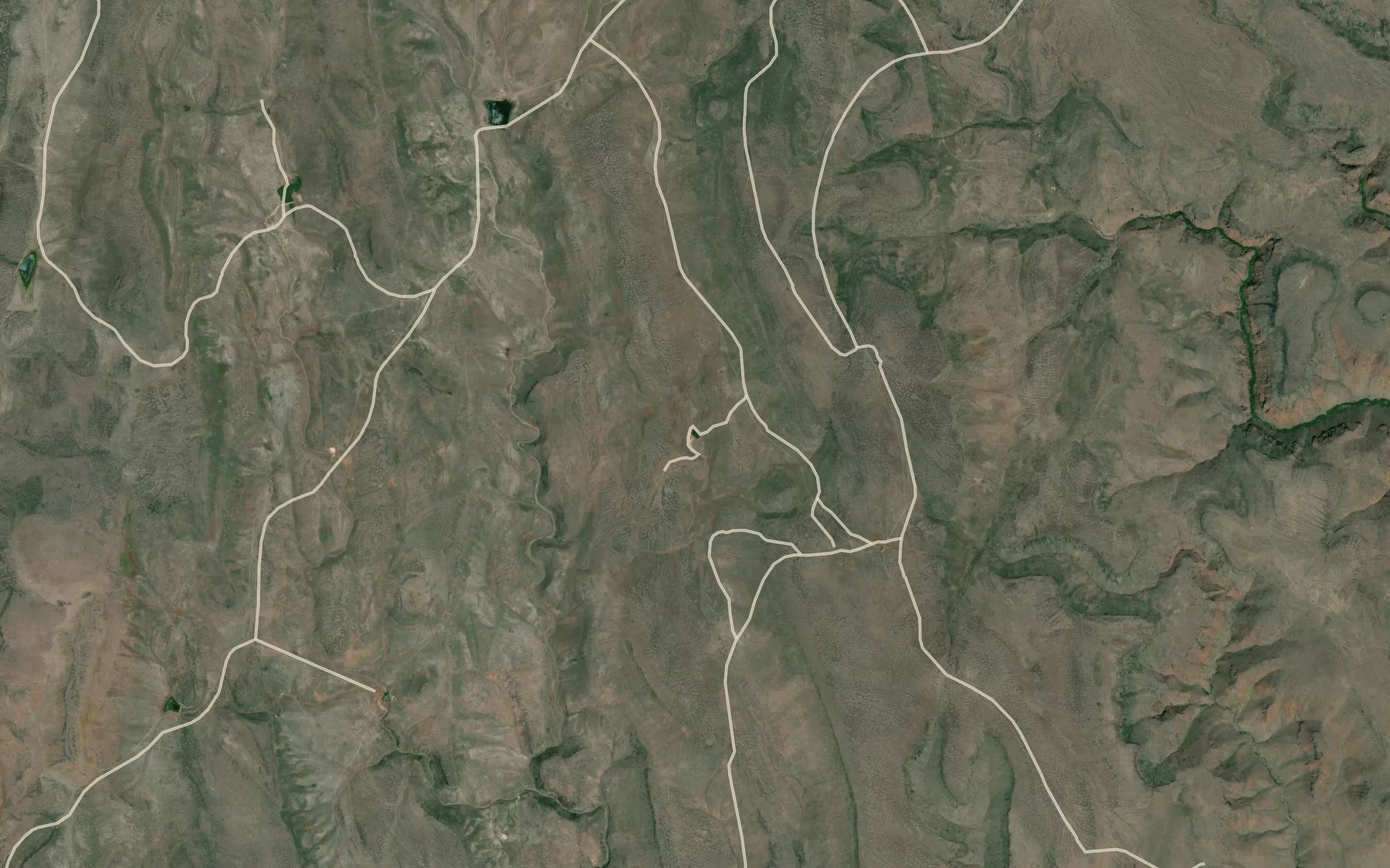 Satellite map of the Lake Ridge Reservoir