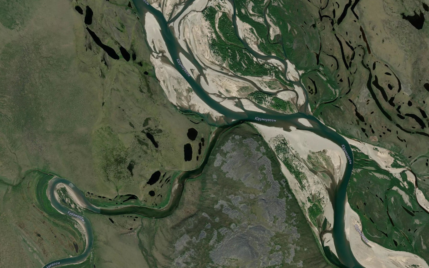 Satellite map of the Kuyviveyem