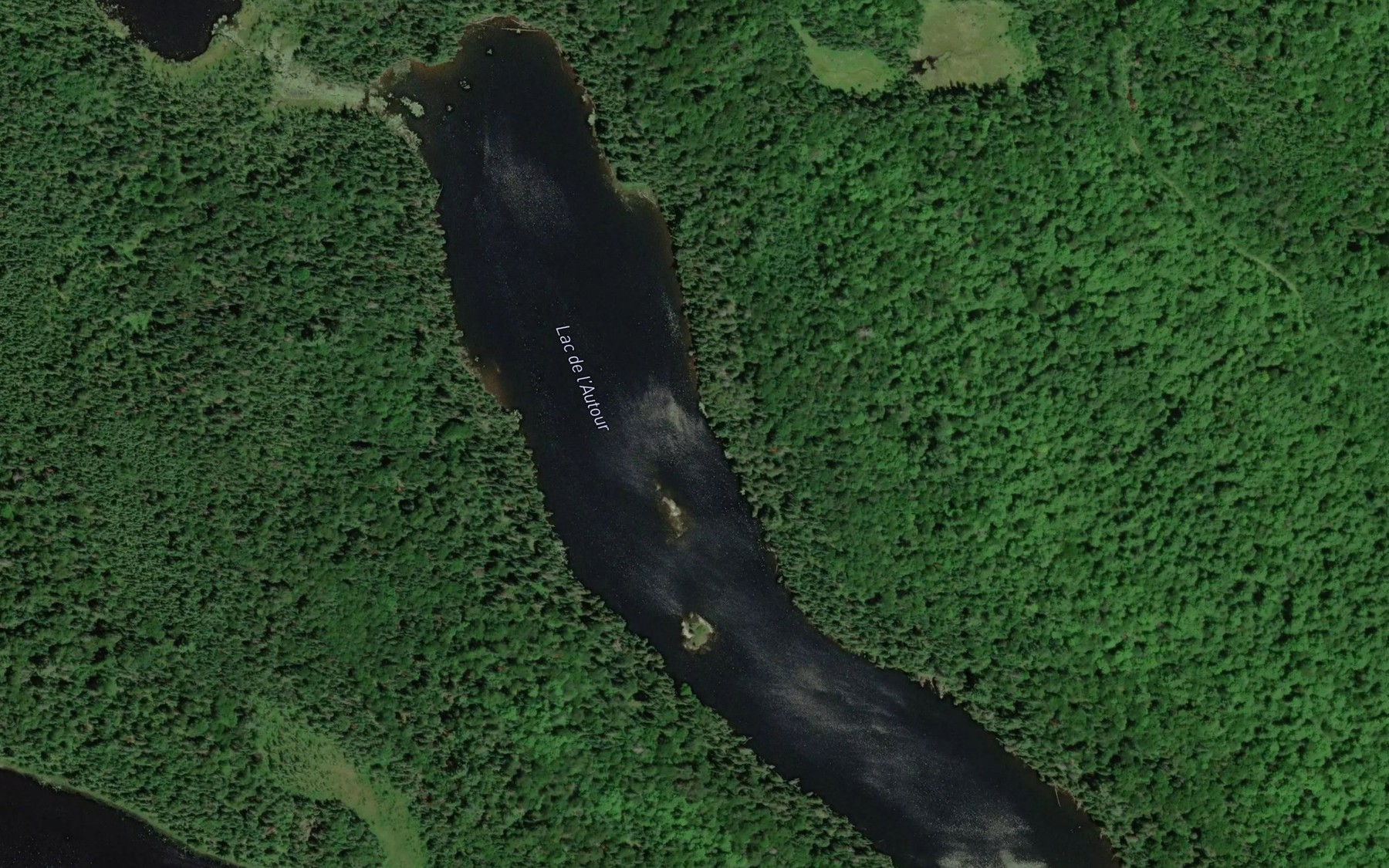 Satellite map of the Lac de l'Autour