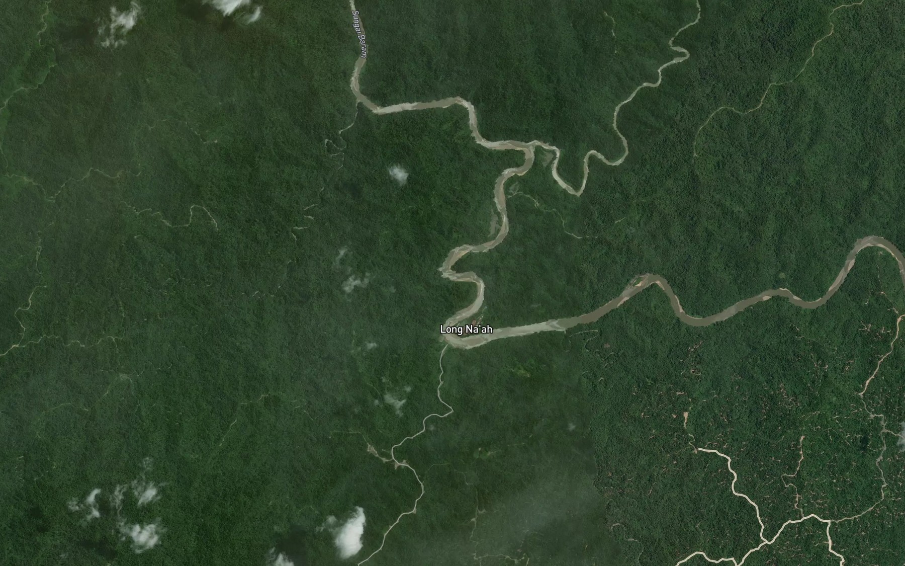 Satellite map of the Sungai Benuang