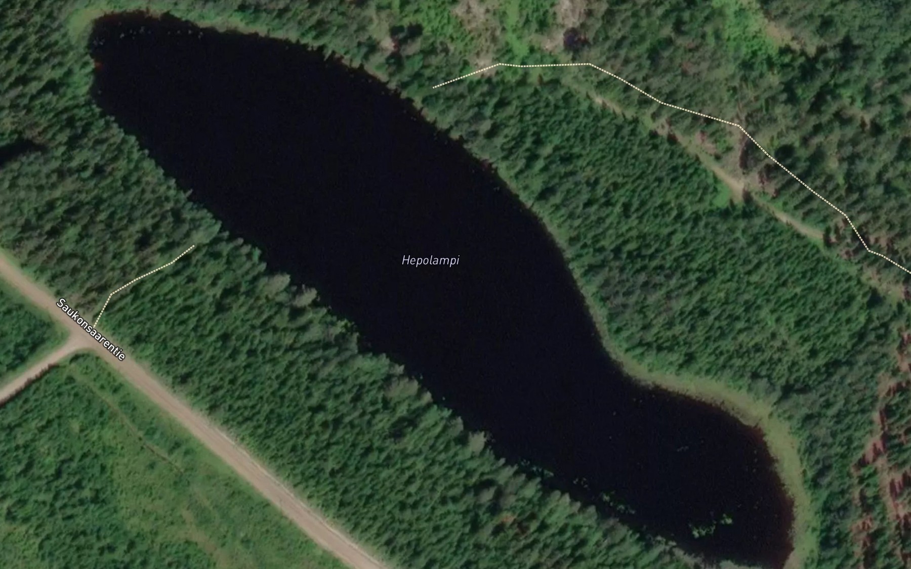 Satellite map of the Hepolampi