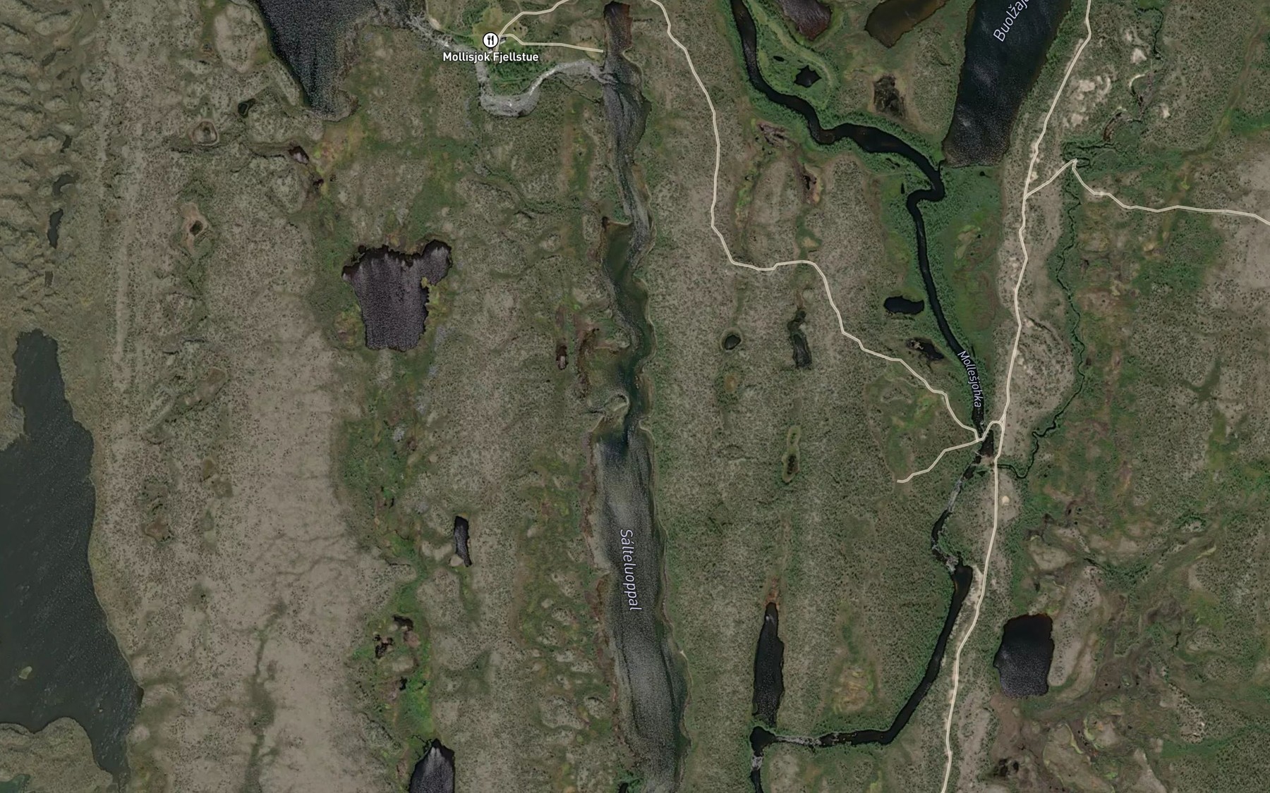 Satellite map of the Mollesjohnjavvi