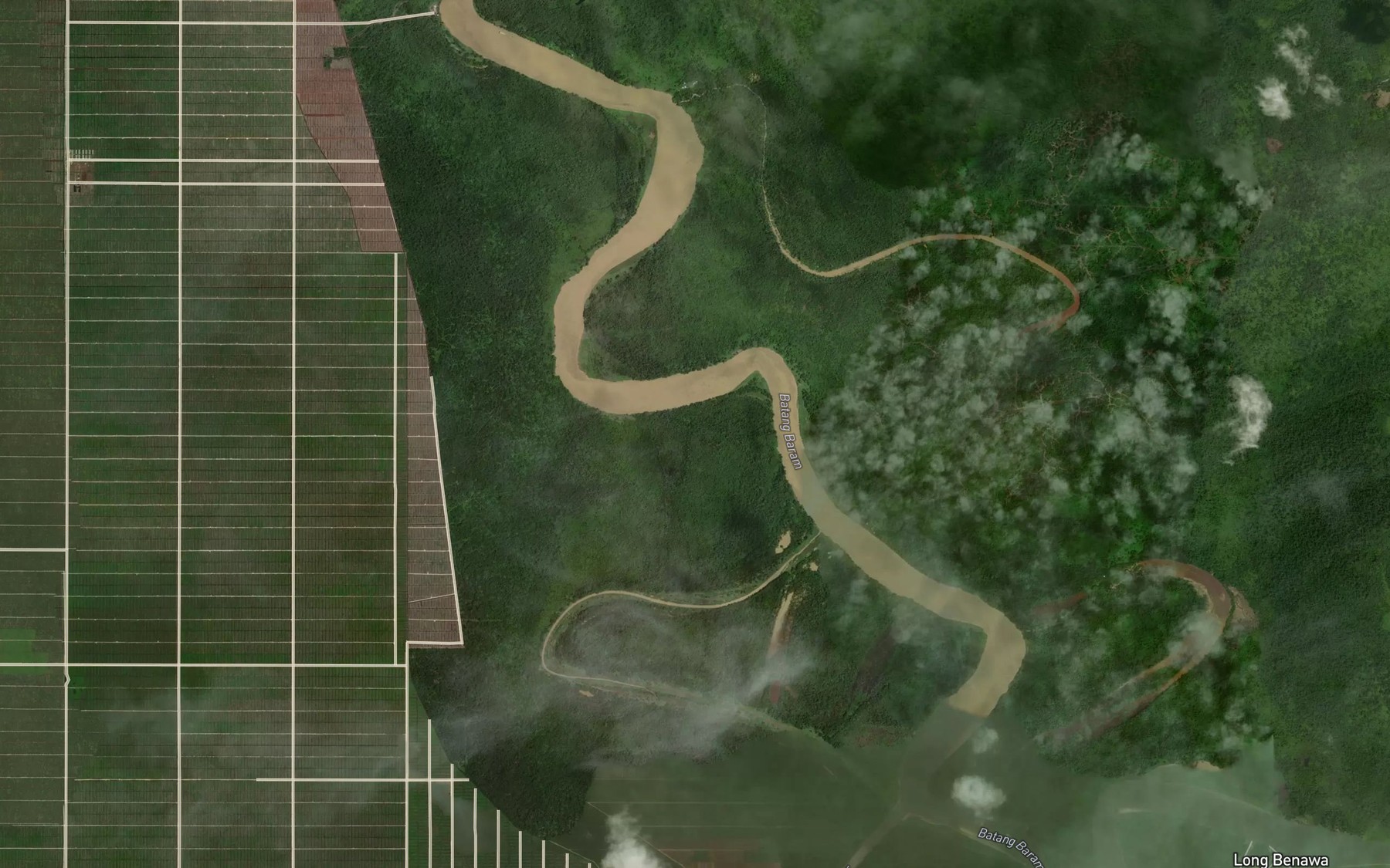 Satellite map of the Sungai Rumput