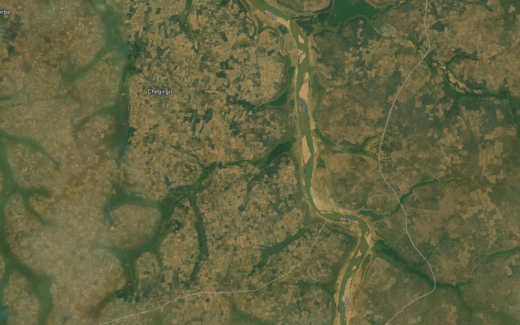 Satellite map of the River Gbaadi