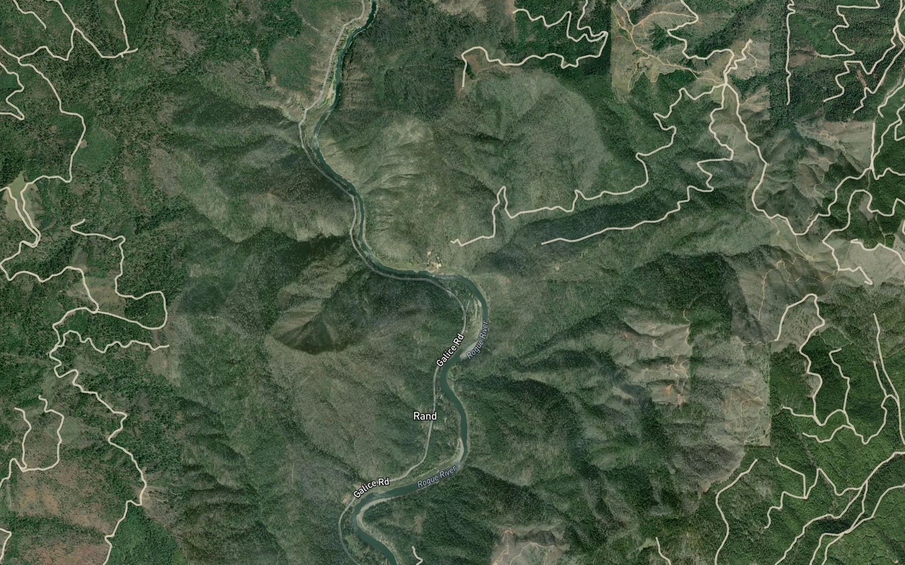 Satellite map of the Armedio Riffle