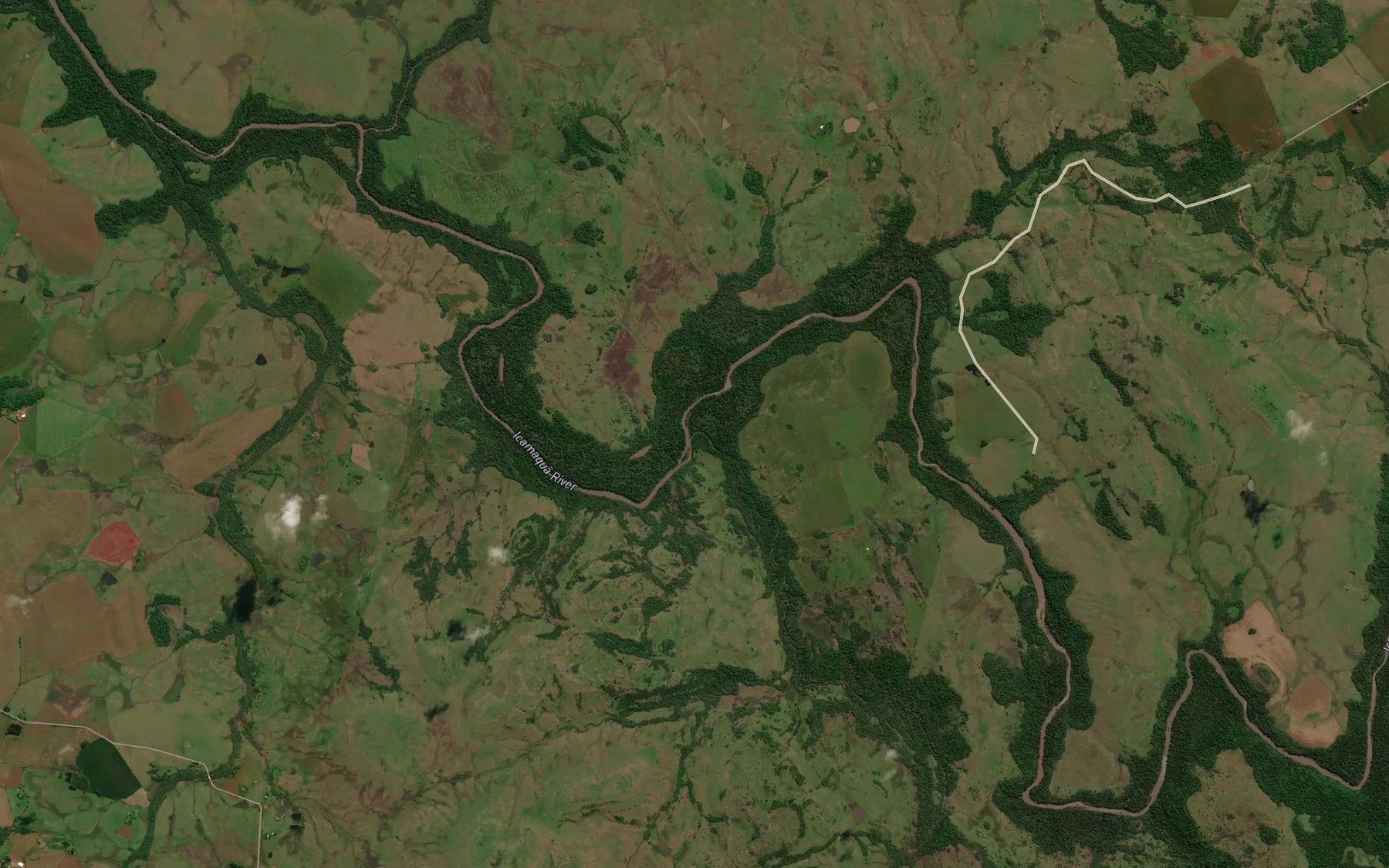 Satellite map of the Arroio dos Carvalhos
