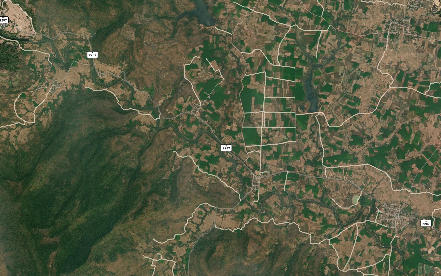 Satellite map of the Huai Rai
