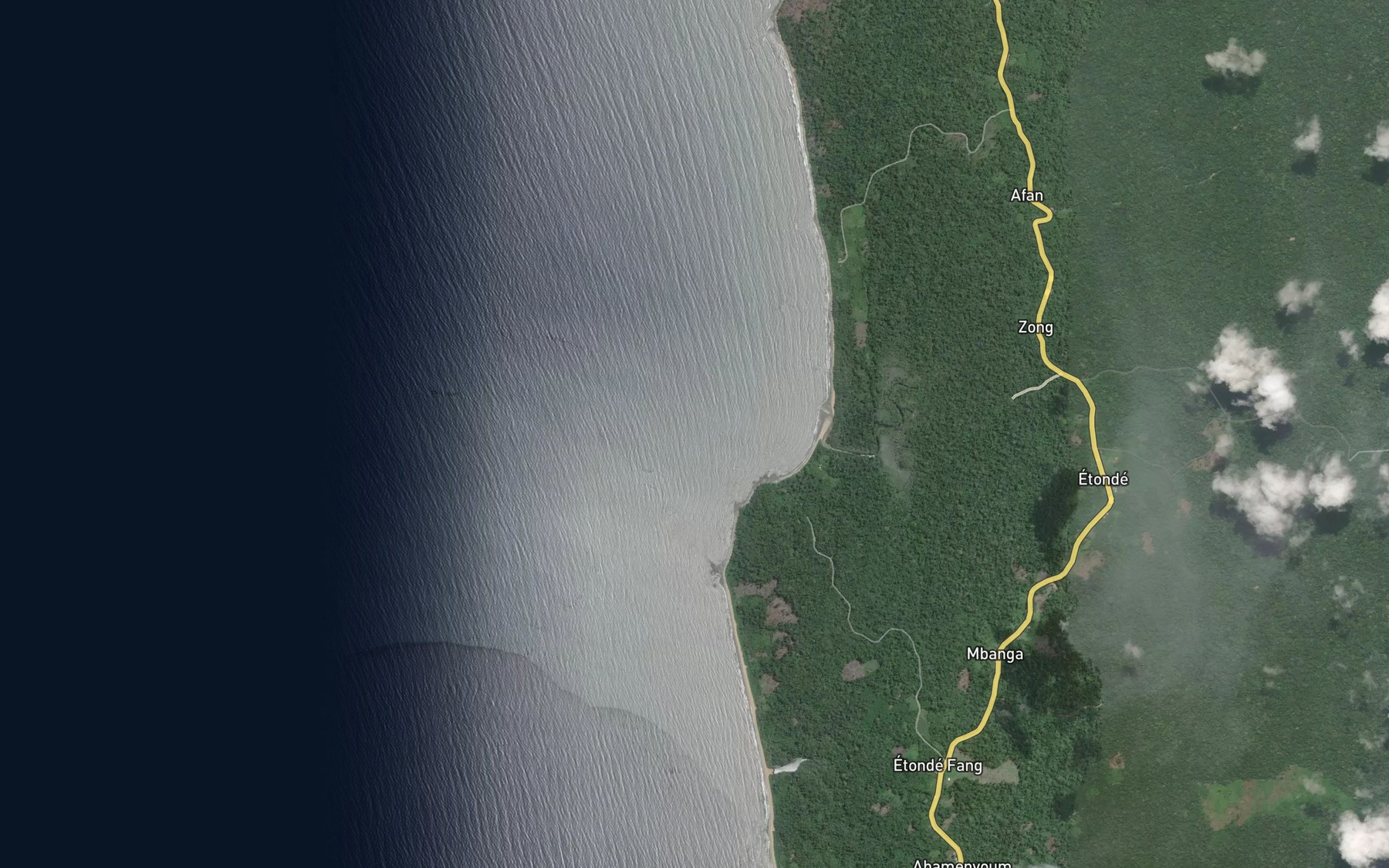 Satellite map of the Mekom