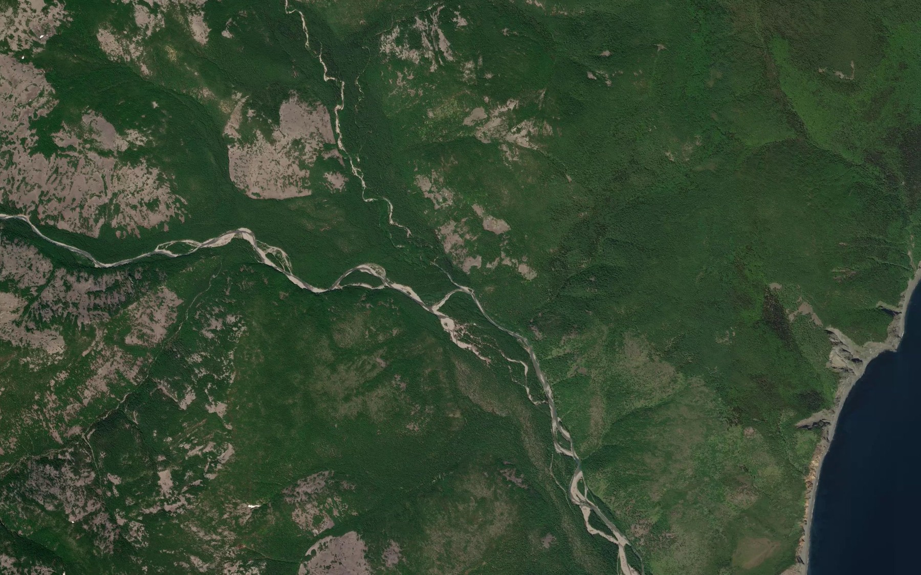 Satellite map of the Zvonkiy