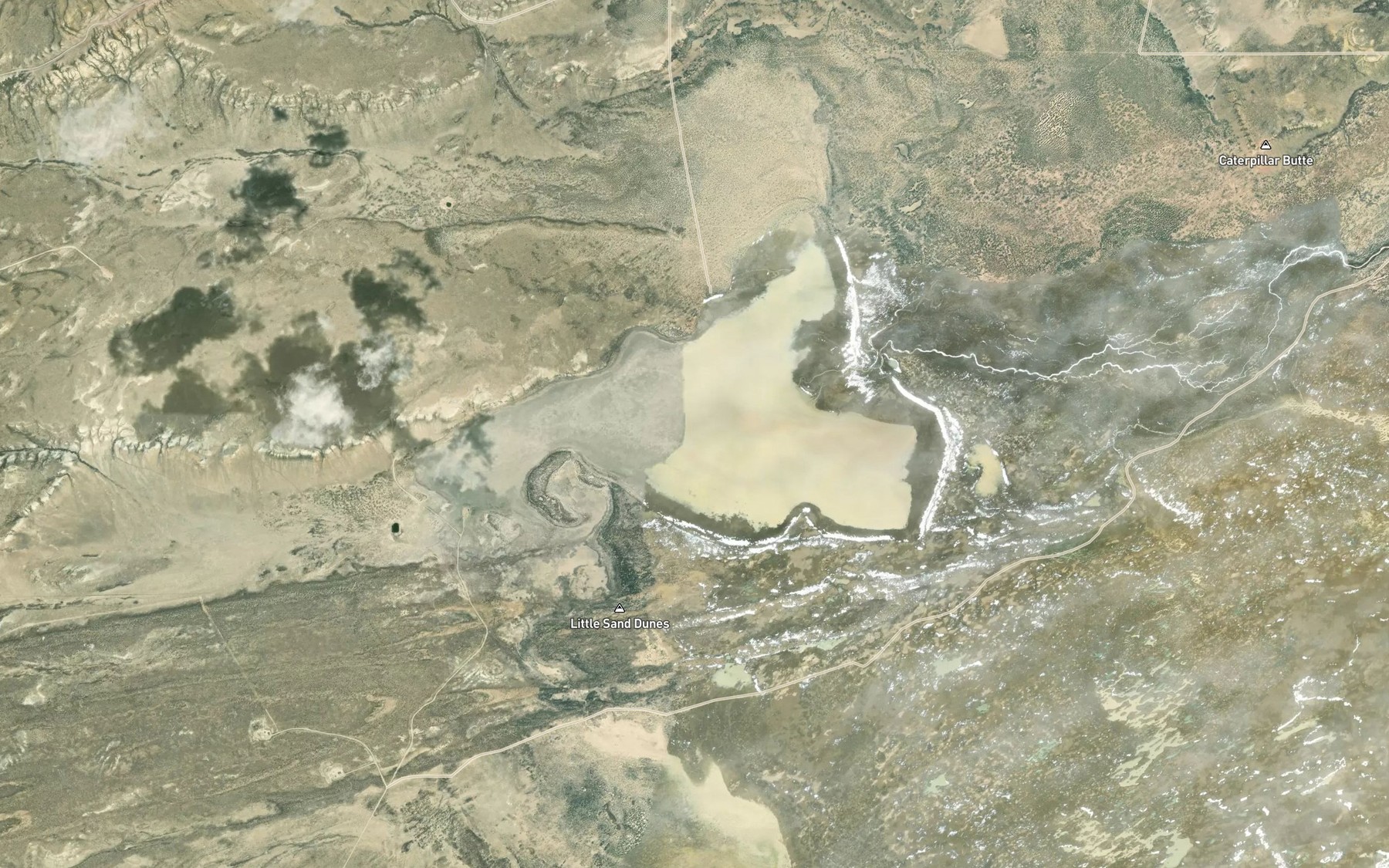 Satellite map of the Lost Creek Lake
