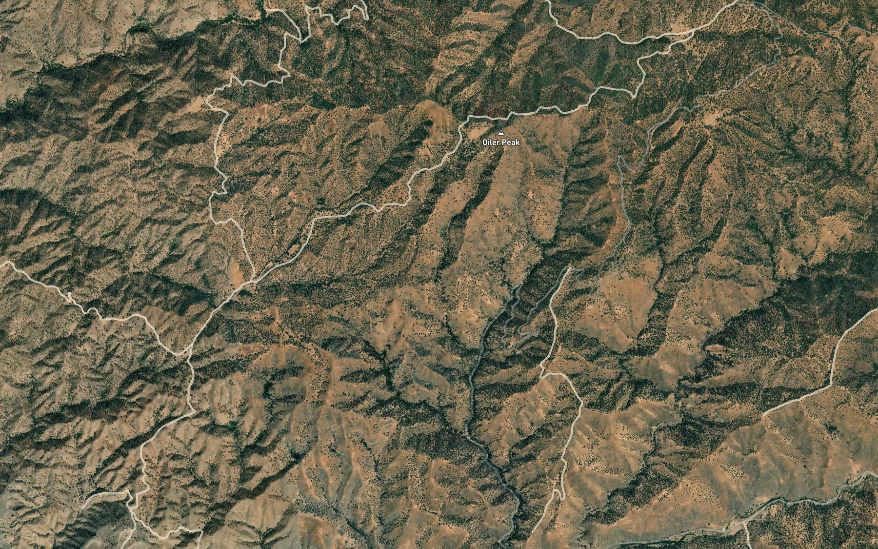 Satellite map of the Dead Horse Spring