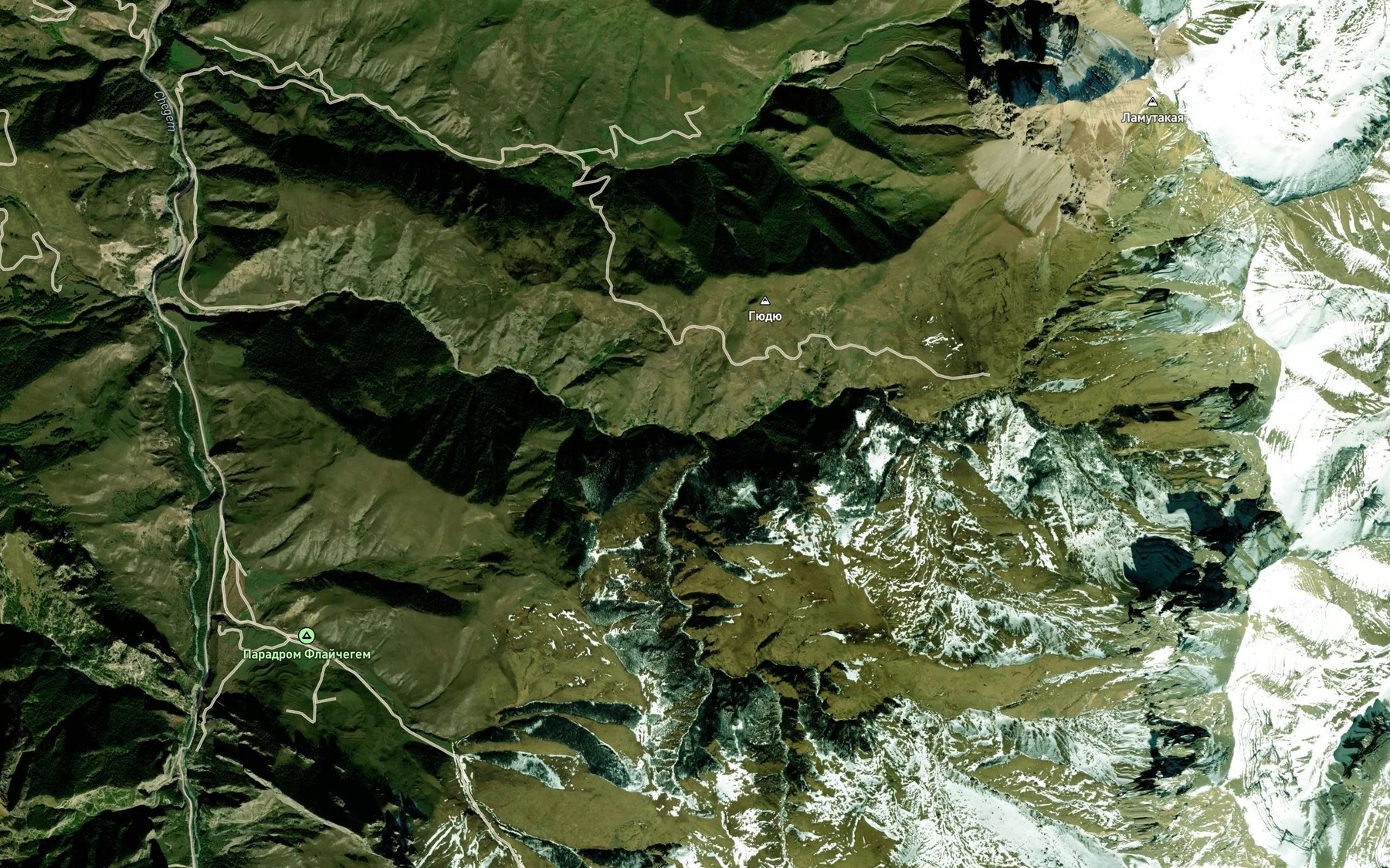 Satellite map of the Ilekutyu