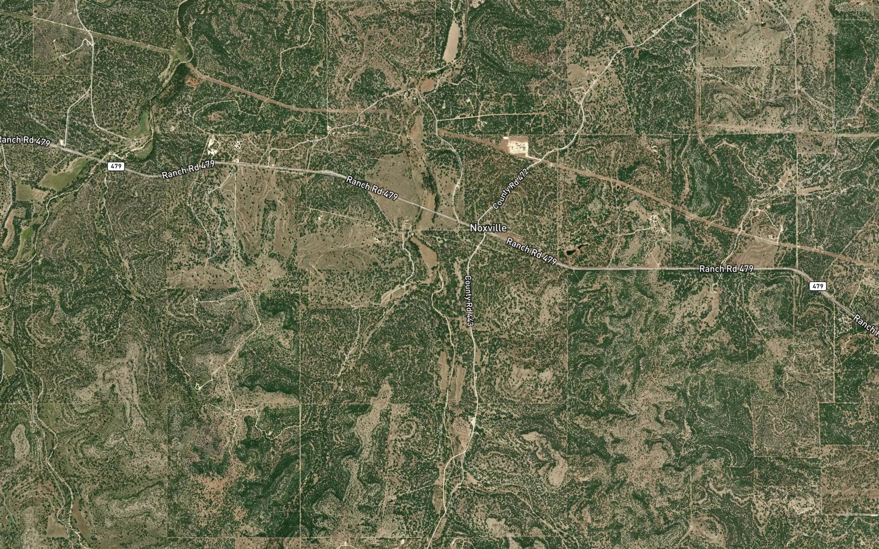 Satellite map of the James River Spring