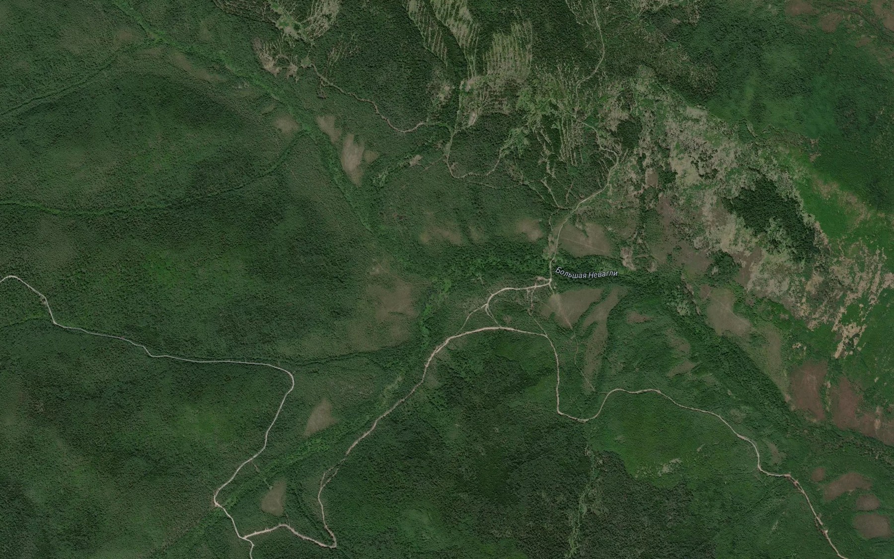 Satellite map of the Pravaya Bol'shaya Nevagli