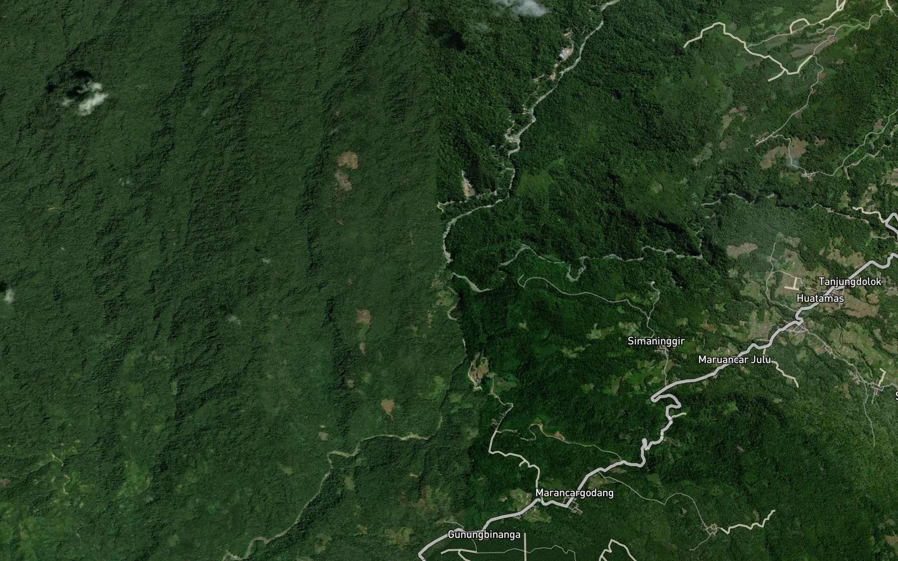 Satellite map of the Air Sirabun