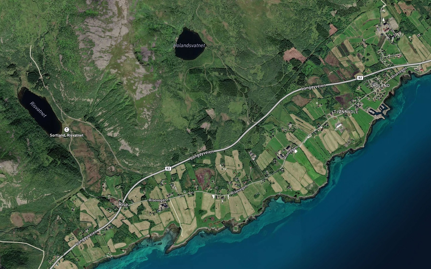 Satellite map of the Laukhammarbekken